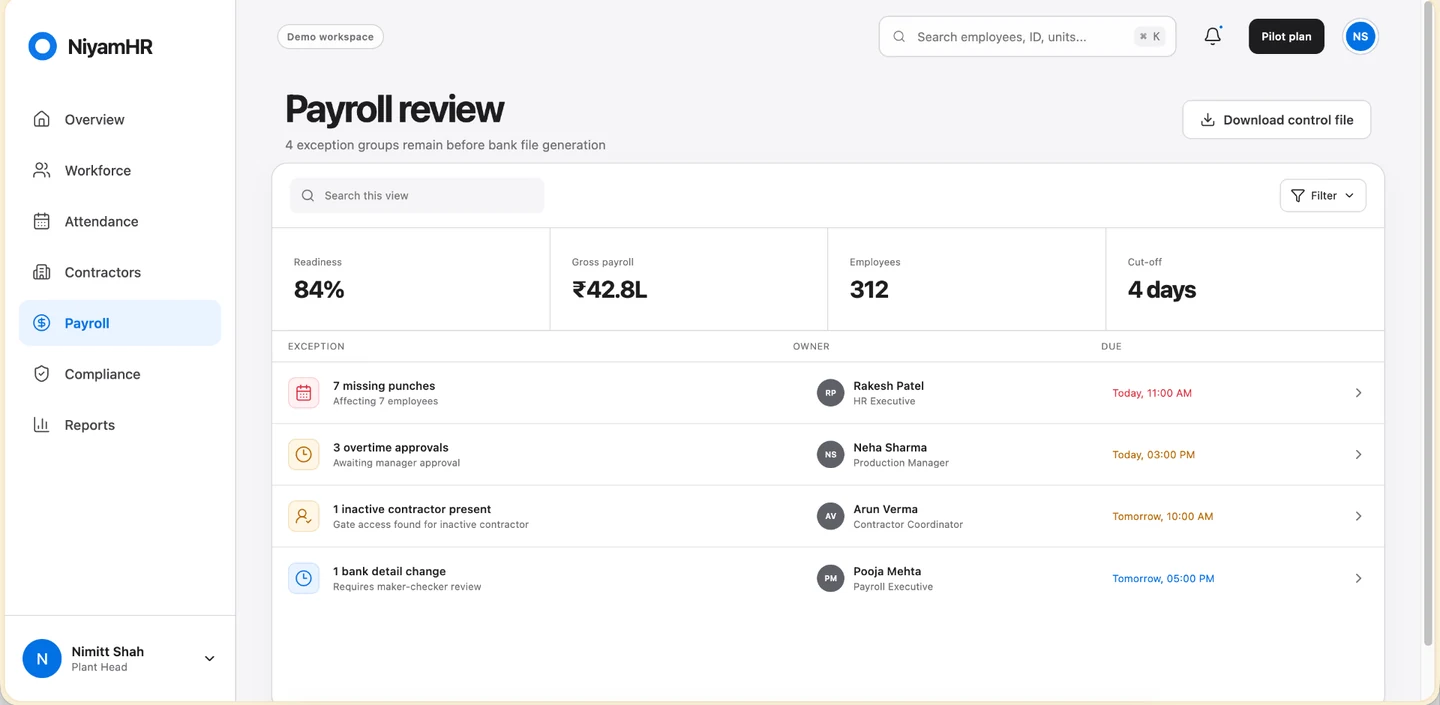 WorkforceOS Intelligence Engine
